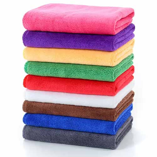 White Small 300gsm Microfiber Cloth 400gsm Car Microfiber Multi-purpose Personalized Microfiber Hand Thick Towels